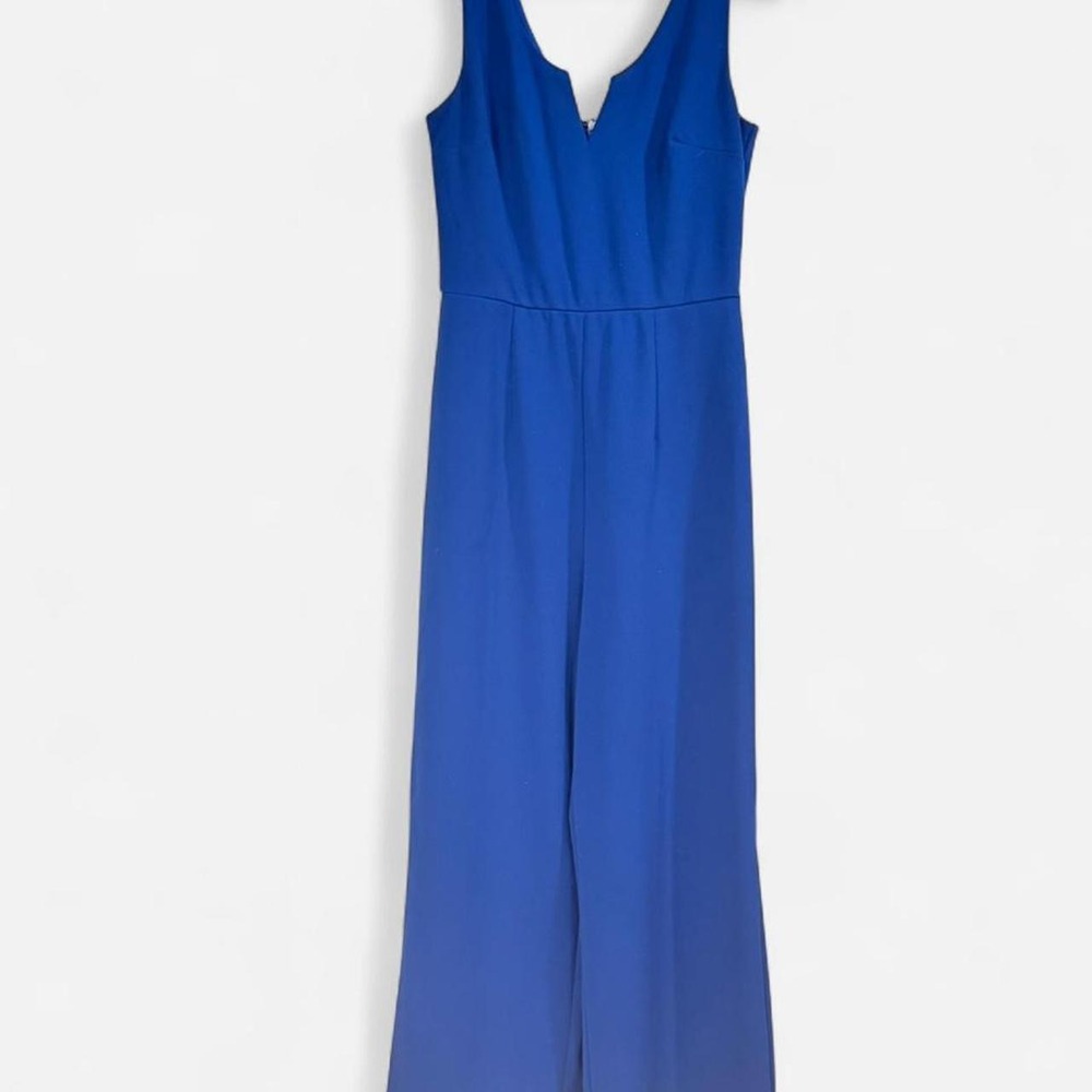 Mi Ami Electric Royal Blue Wide Leg V-Neck Sleeveless Jumpsuit Size M 28V1715AED
